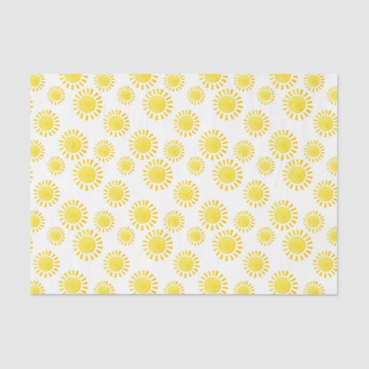 Papier Mousseline Sunshine (Design 19 Série Jaune/Orange) (Recto)