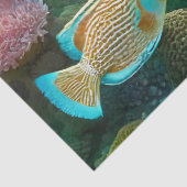Papier Mousseline Sunshine & Tangs sous-marins, Papier Tissu Design  (Détail)