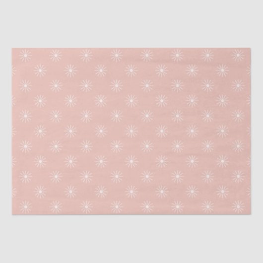 Papier Mousseline Super Boho les années 70 Fleurs Motif (Recto)