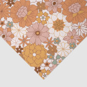 Papier Mousseline Super Boho les années 70 Fleurs Motif (Détail)