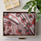 Papier Mousseline Super et Wavy Retro Liquid Swirl Cute (Cadeau)