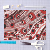 Papier Mousseline Super et Wavy Retro Liquid Swirl Cute (Artisanat)