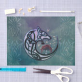 Papier Mousseline Super loup celtique avec arbre (Artisanat)