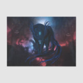 Papier Mousseline Super loup imaginaire noir (Recto)