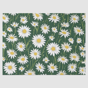 Papier Mousseline Super Mid-Century Moderne Daisy Floraal