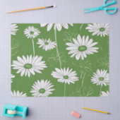 Papier Mousseline Super Mid-Century Moderne Daisy Floraal (Artisanat)