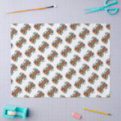 Papier Mousseline Super Retro Psychedelic les années 70 Funky Hippie (Artisanat)