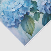 Papier Mousseline Superbe aquarelle bleu Hydrangea Découpage (Détail)