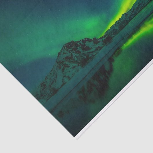 Papier Mousseline Superbe Aurora verte (Détail)