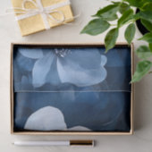 Papier Mousseline Superbe Flore Bleue (Cadeau)