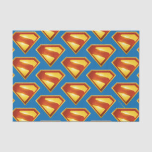 Papier Mousseline Superman Golden S Shield brillance