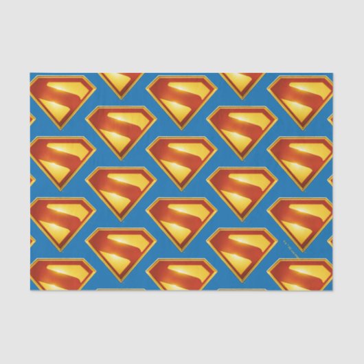 Papier Mousseline Superman Golden S Shield brillance (Recto)