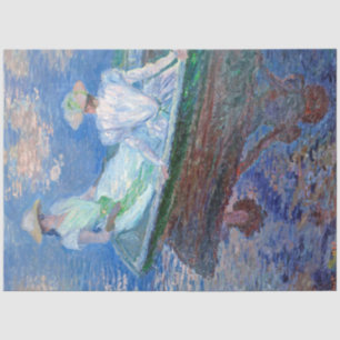 Papier Mousseline Sur le bateau, Monet
