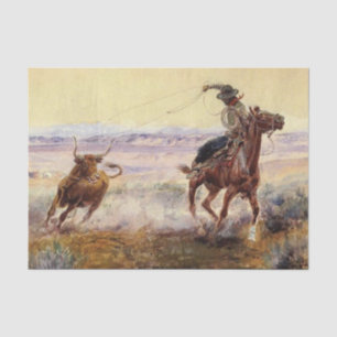 Papier Mousseline "Sur l'étang" de Charles M Russell