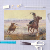 Papier Mousseline "Sur l'étang" de Charles M Russell (Artisanat)