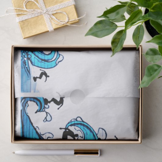 Papier Mousseline Surfers Partout Thunder_Cove (Cadeau)
