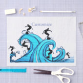 Papier Mousseline Surfers Partout Thunder_Cove (Artisanat)