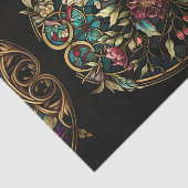 Papier Mousseline Surprise florale en verre tendu (Détail)