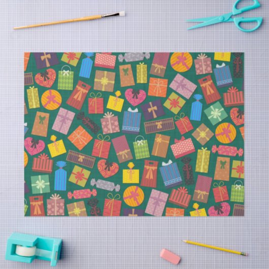 Papier Mousseline surprise présente papier de tissu (Artisanat)