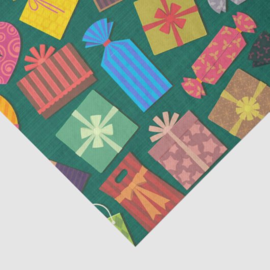 Papier Mousseline surprise présente papier de tissu (Détail)