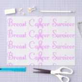 Papier Mousseline Survivant de fantaisie de cancer du sein (Artisanat)