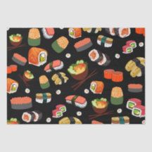 Sushi coloré sur Arrière - plan noir