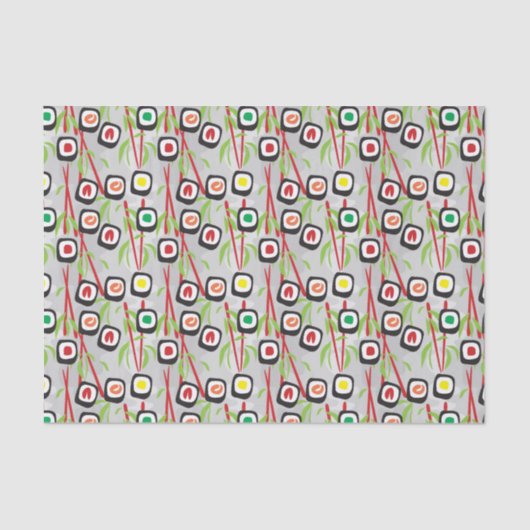 Papier Mousseline Sushi Motif (Recto)
