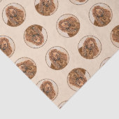 Papier Mousseline Sussex Spaniel Peinture mignonne Original Animal d (Détail)