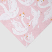 Papier Mousseline Swan Girl Anniversaire Nom rose (Détail)