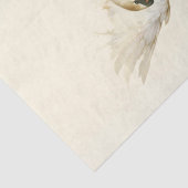 Papier Mousseline Swan Majestic vintage en mouvement (Détail)