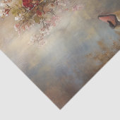 Papier Mousseline Swan Pastel Autumn Foliage Peinture Découpage (Détail)