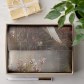 Papier Mousseline Swan Pastel Autumn Foliage Peinture Découpage (Cadeau)