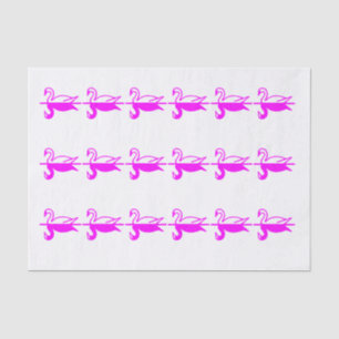 Papier Mousseline Swans de Fuschia