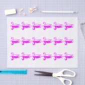 Papier Mousseline Swans de Fuschia (Artisanat)
