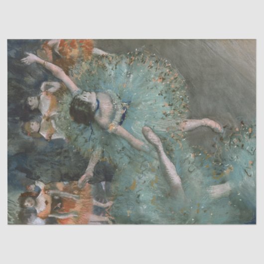 Papier Mousseline Swaying Dancer dans Green Edgar Degas (Recto)