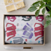 Papier Mousseline Sweaters De Noël D'Hiver Et Chocolats Chauds (Cadeau)