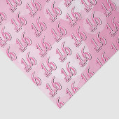 Papier Mousseline Sweet 16 Word Art | 16e anniversaire (Détail)