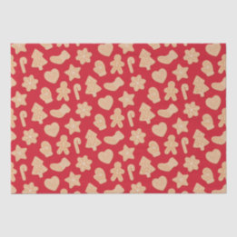 Papier Mousseline Sweet Christmas Gingerbread Motif de cookies