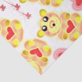 Papier Mousseline Sweet Heart Bear Nursery Pattern (Détail)