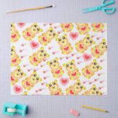 Papier Mousseline Sweet Heart Bear Nursery Pattern (Artisanat)