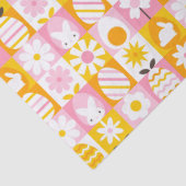 Papier Mousseline Sweet Spring Easter Patchwork  (Détail)