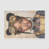 Papier Mousseline Sweet Steampunk peau foncée mignonne fille AD2 Déc (Recto)