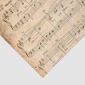 Papier Mousseline Sweethee Tissue Papier Découpage Musique Vintage (Détail)