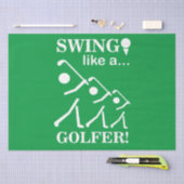 Papier Mousseline Swinguez comme un golfeur Golf (Artisanat)
