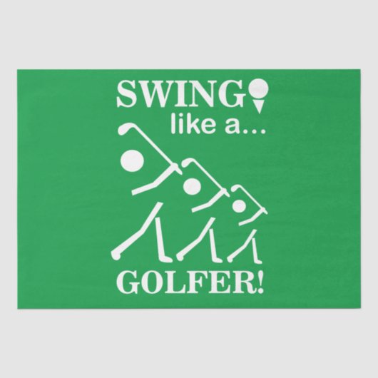 Papier Mousseline Swinguez comme un golfeur Golf (Recto)