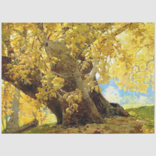 Papier Mousseline Sycomore en automne par Edgar Payne