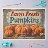 Papier Mousseline SYMBOLE Citrouille frais de ferme (Artisanat)