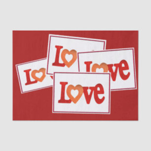 Papier Mousseline Symbole d'amour