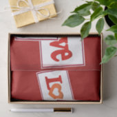 Papier Mousseline Symbole d'amour (Cadeau)