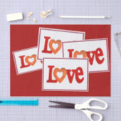 Papier Mousseline Symbole d'amour (Artisanat)